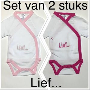 Petit Villain Baby Rompertje - Lief.. - Maat 56/62