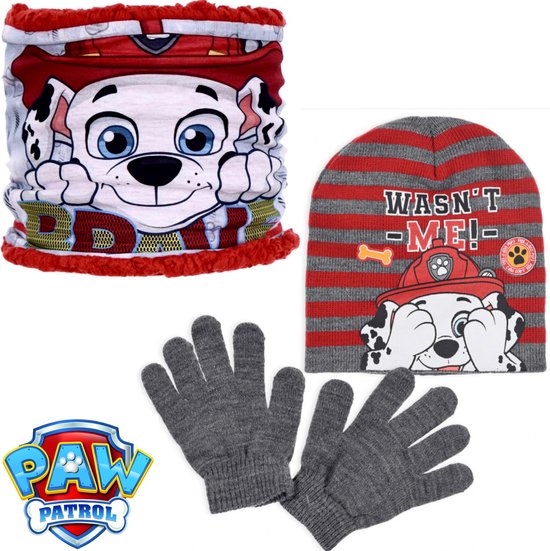 Paw Patrol Set - Muts + Nekwarmer + Handschoenen