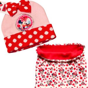 Minnie Mouse set / winterset - Muts + Colsjaal/Nekwarmer