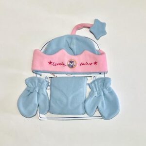Baby winterset muts+sjaal+wantjes maat 44-48 cm (0-1 jaar)