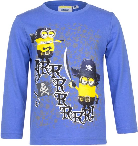 Minion shirt met lange mouw - piraten