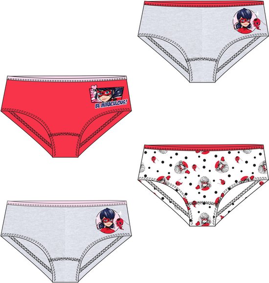 Miraculous Ladybug onderbroek - set van 4