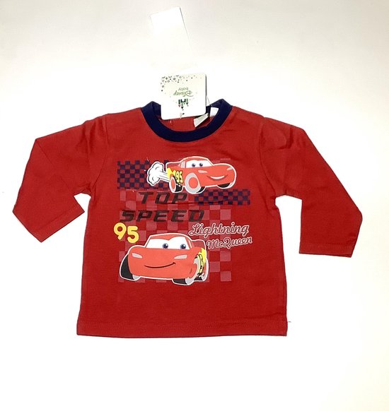 Disney Cars babyshirt rood