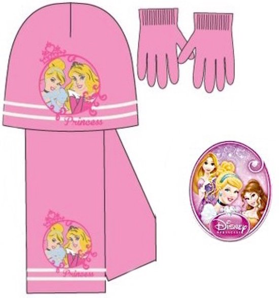Disney Princess 3-Delige Set - Muts + Sjaal + Handschoenen