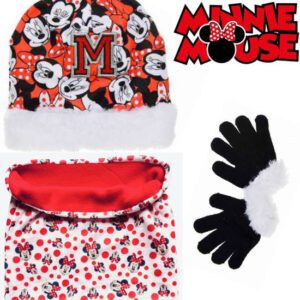 Minnie Mouse set / winterset - Muts + Handschoenen + Nekwarmer