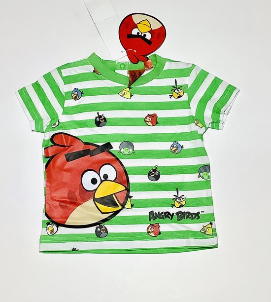 Angry Birds babyshirt - rood