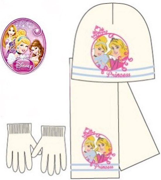 Disney Princess 3-Delige Set - Muts + Sjaal + Handschoenen