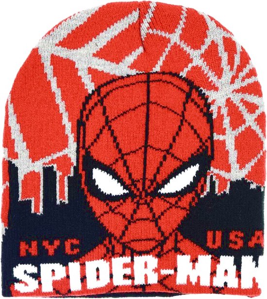 Marvel Spiderman Muts - zwart/rood
