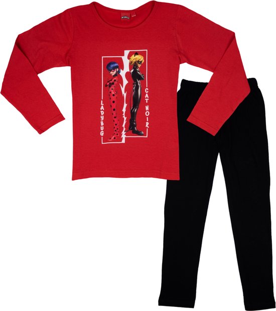 Miraculous Ladybug Pyjama - Rood/Zwart