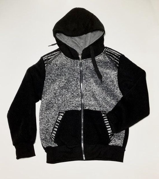 S&C vest - met imitatieleren accenten