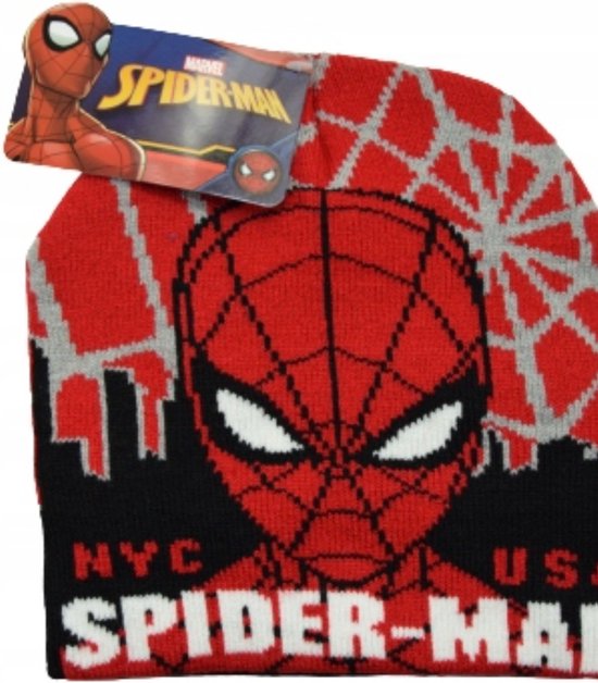 Marvel Spiderman Muts - zwart/rood