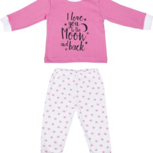 Beeren Baby pyjama "To the Moon" - Roze
