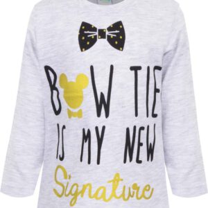 Disney Mickey Mouse Baby Shirt -Lange mouw - Grijs