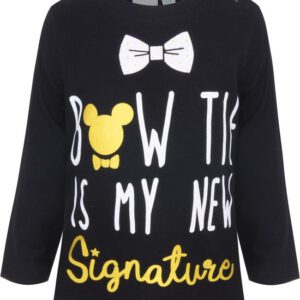 Disney Mickey Mouse Baby Shirt -Lange mouw - Zwart