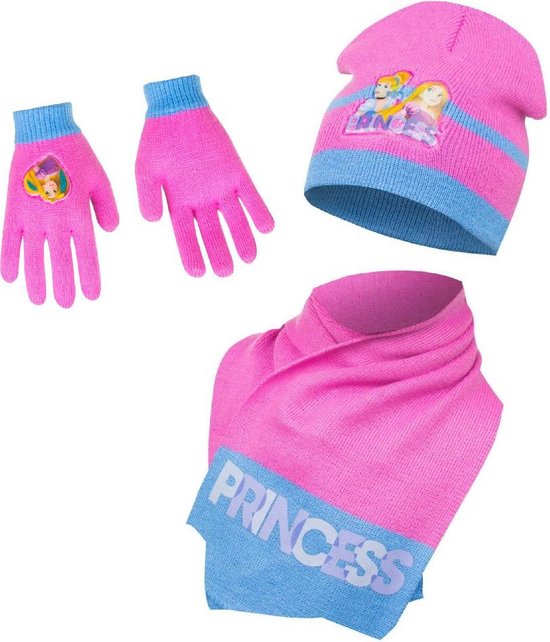 Disney Princess winterset - muts + sjaal+handschoenen