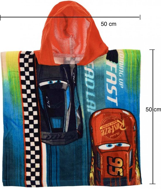 Disney Cars Poncho / Badponcho - 100% katoen