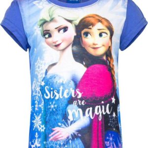 Frozen t-shirt Anna en Elsa – blauw
