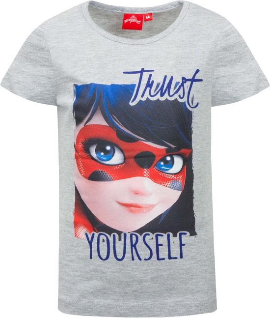 Miraculous Ladybug T-shirt - grijs