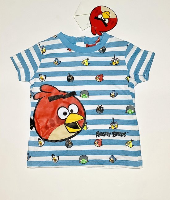 Angry Birds babyshirt - rood