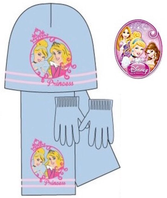 Disney Princess 3-Delige Set - Muts + Sjaal + Handschoenen