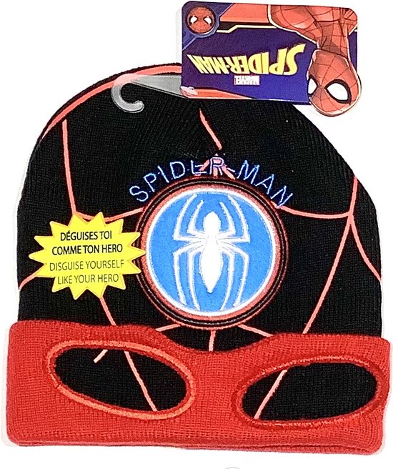 Marvel Spiderman Muts - zwart/rood