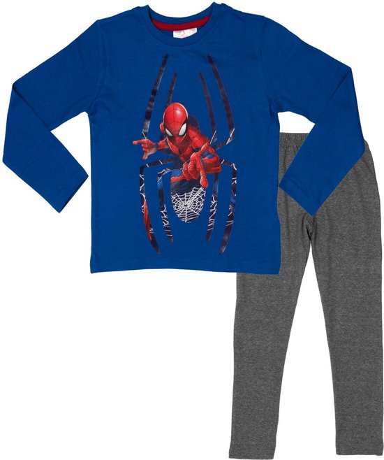 Marvel Spiderman Pyjama - Blauw / Grijs
