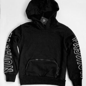 S&c dunne sweater - zak met rits - zwart - Maat 110