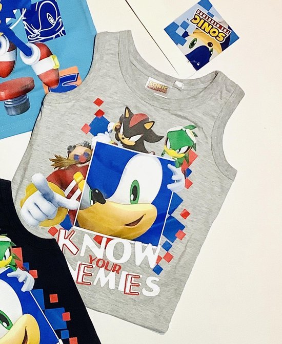 Sonic the Hedgehog Mouwloos Jongens Shirt