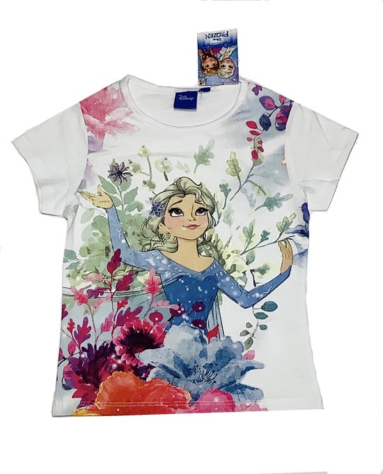 Frozen Meisjes T-shirt - wit/multi