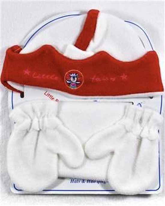 Baby winterset muts+sjaal+wantjes maat 44-48 cm (0-1 jaar)