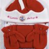 Baby winterset muts+sjaal+wantjes maat 44-48 cm (0-1 jaar)