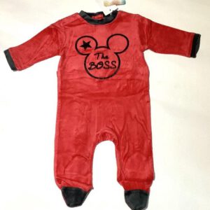 Mickey Mouse velours boxpak rood 'The Boss'