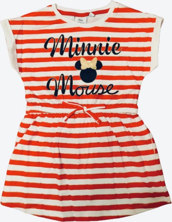 Disney Minnie Mouse jurk/tuniek - rood gestreept