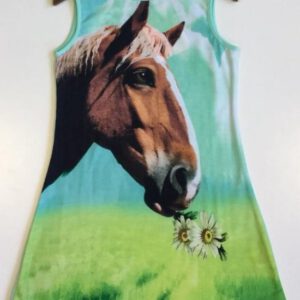 S&C jurk met paard - groen