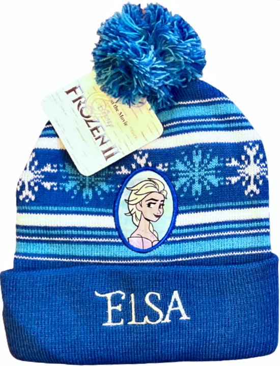 Blauwe muts van Disney Frozen, Elsa