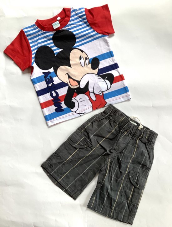 Disney Mickey Mouse set - antraciet/rood