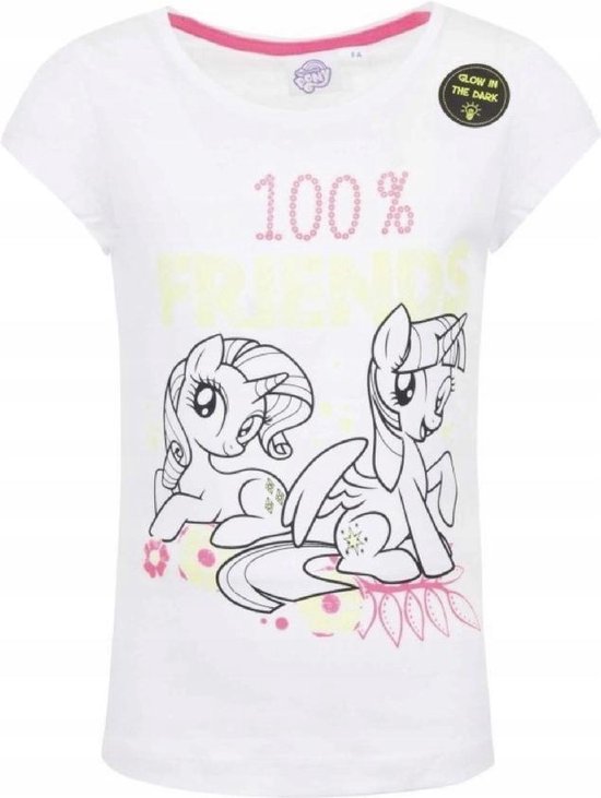 My Little pony shirt Glow in the dark - wit