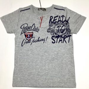 S&C T-shirt - grijs /blauw