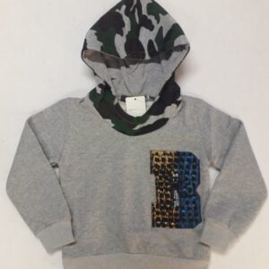 Sweater - Capuchon met camouflageprint