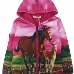 S&C vest met paarden - paard met veulen