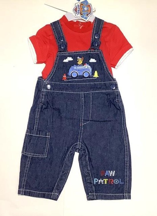 Paw Patrol tuinpak / salopette - geborduurd
