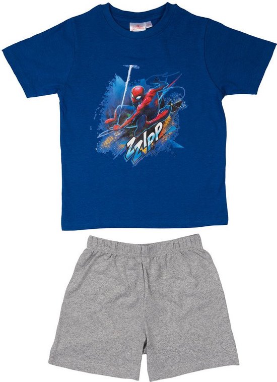 Marvel Spiderman Shortama - Maat 134/140