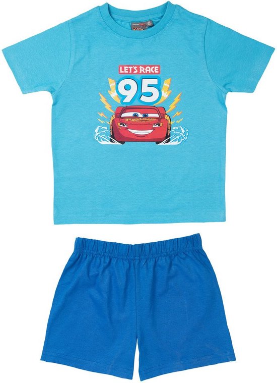 Disney Cars Pyjama / Shortama - Aqua / Blauw