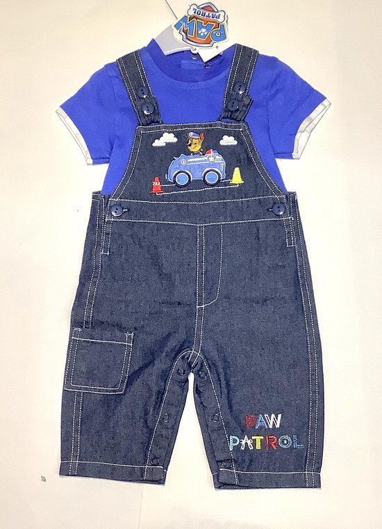 Paw Patrol tuinpak / salopette - geborduurd