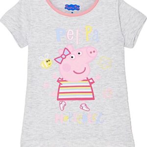 Peppa Pig Set / Shortama - Roze/Grijs
