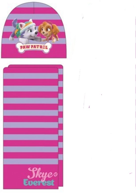 Paw Patrol Muts + Sjaal - Roze