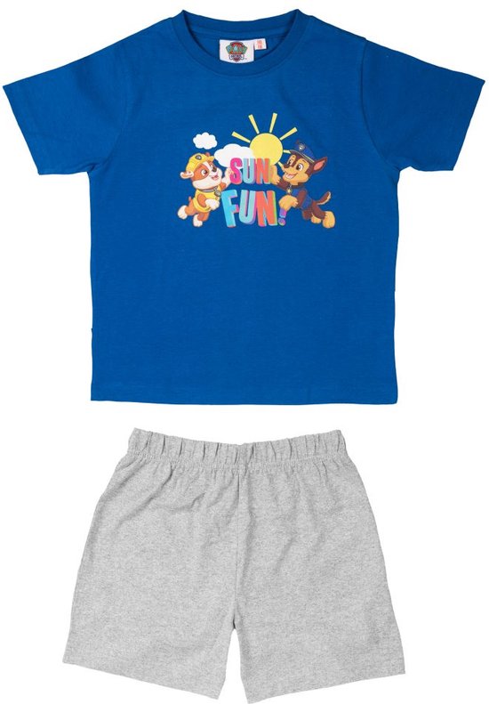 Paw Patrol Pyjama / Shortama - Blauw / Grijs