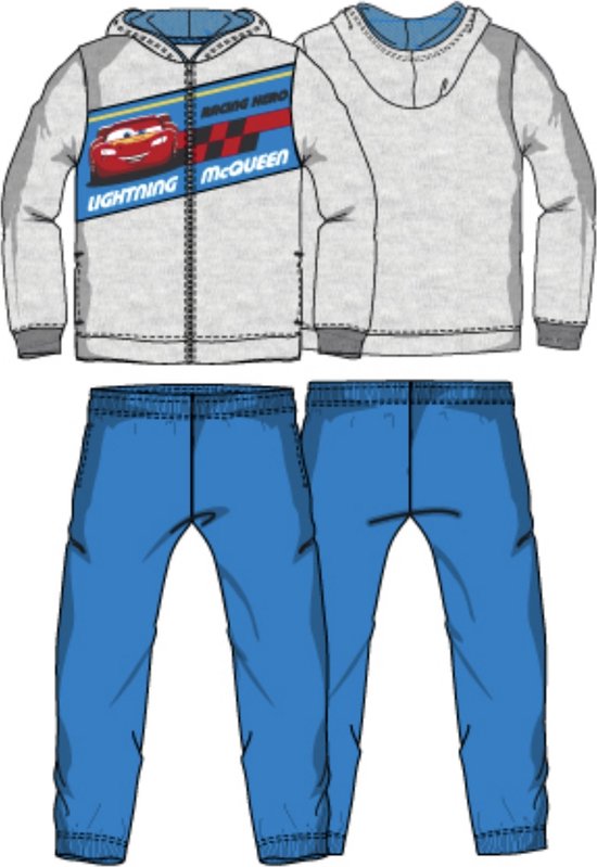 Disney Cars Set / Joggingpak / Huispak / Vrijetijdspak - Grijs/Blauw