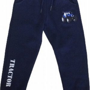 S&c Joggingbroek met geborduurde trekker / tractor - donkerblauw/wit -New Holland