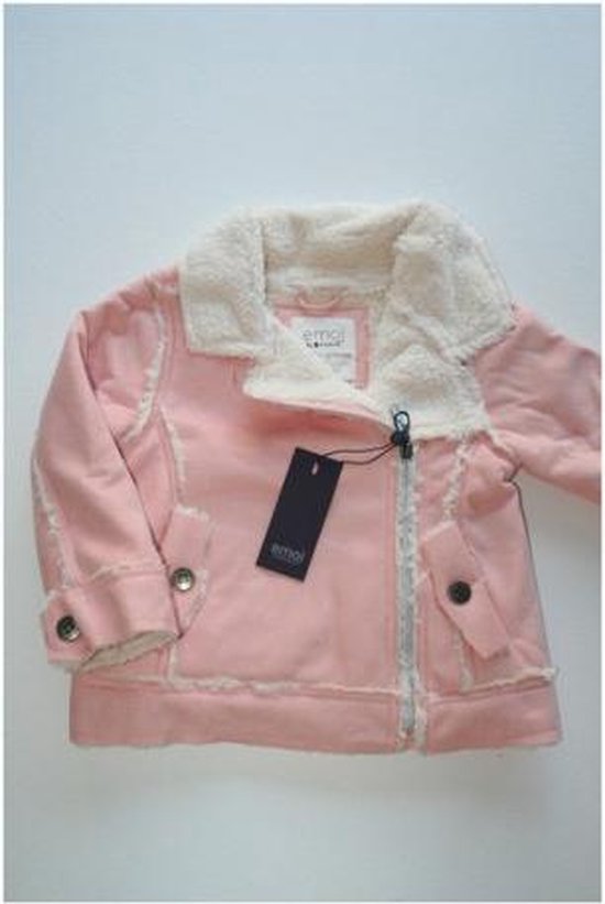 EMOI by emonite biker jas - imitatie suede met borg voering